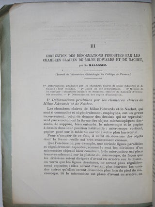 Correction des déformations produites par les chambres claires de Milne Edwards et de Nachet