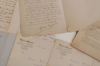 Archive de 19 lettres adressées aux frères Lumière et un tiré à part de ces derniers sur la photographie des couleurs