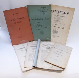 Item #3715 Ensemble sept publications de neurologie.1876 -1909. JOFFROY, Alix