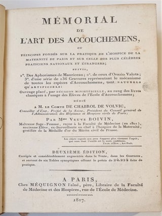 Mémorial de l’art des accouchemens