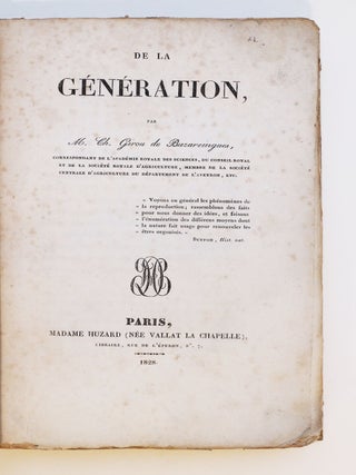 De la génération