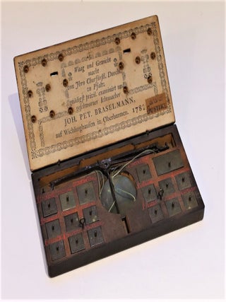 Item #3741 Balance Monétaire, Allemagne, 1782. Braselmann