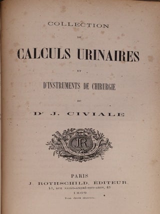Item #3790 La lithotritie et la taille guide pratique pour le traitement de la pierre Paris,...