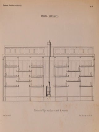 Item #3791 Recueil de 7 ouvrages portant sur l'insalubrité dans les hôpitaux civils...