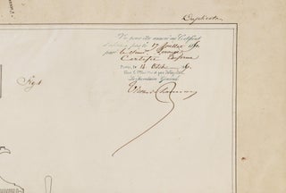 Large drawing signed for the patent of a "clyso-injecteur" or "clyso-pompe", 1850