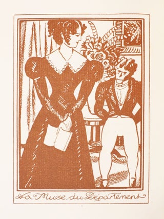 Item #3943 La muse du département. Avec une préface de Julien Benda et des illustrations de...