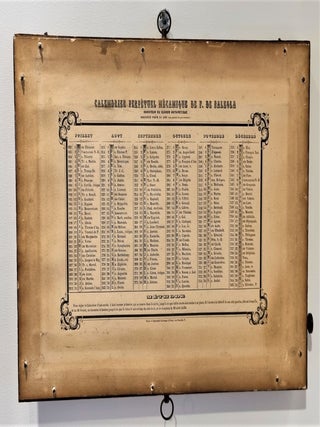 Calendrier perpétuel mécanique