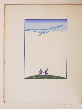 Item #3987 L'oiseau bleu, féérie, avec des aquarelles de Georges Lepape. Maurice MAETERLINCK,...