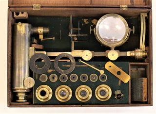 Item #3997 An early and large horizontal microscope. François Molteno, Trécourt,...