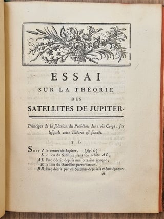 Essai sur la théorie des satellites de Jupiter, suivi des tables de leurs mouvemens, déduits du principe de la gravitation universelle