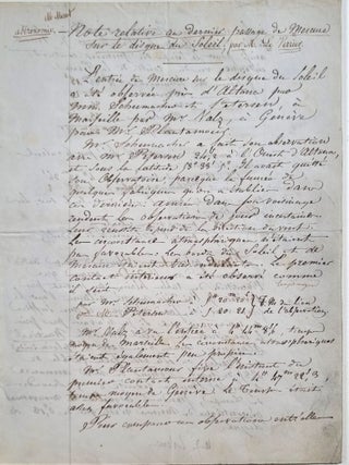 Ensemble de cinq tirés-à-parts et un manuscrit