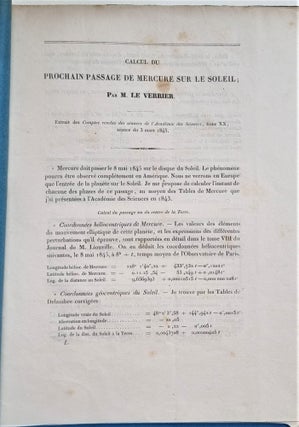 Ensemble de cinq tirés-à-parts et un manuscrit