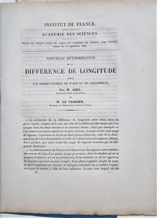 Ensemble de cinq tirés-à-parts et un manuscrit