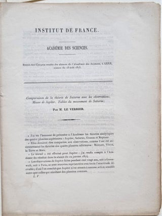 Ensemble de cinq tirés-à-parts et un manuscrit