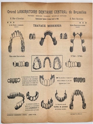 Item #4050 Publicité pour des dents, dents artificielles et dentiers. DE VRIES - Grand...