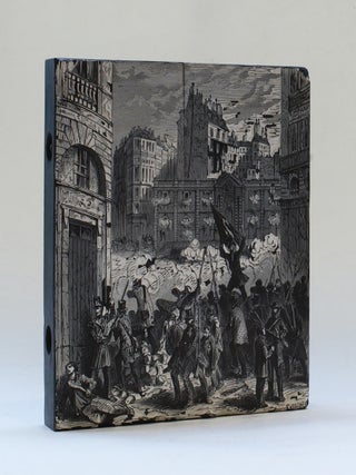 Item #4100 Matrice xylographique pour une scène de la Révolution de 1848....