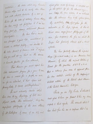 Lettre autographe sign&eacute;e &agrave; Wilhelm Julius Foerster