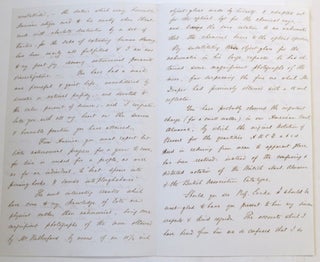 Lettre autographe signée à Wilhelm Julius Foerster