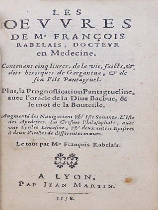 Les œuvres de Me François Rabelais, Docteur en médecine.