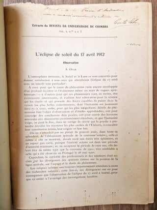 L'éclipse de soleil du 17 avril 1912