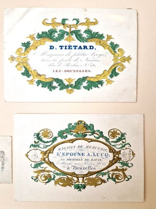 Set of 13 chromolithographed porcelain cards.