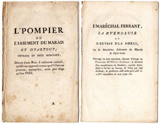 Item #4586 L’Pompier ou l’jasement du Marais et d’partout ; ouvrage en deux morciaux…...