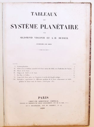 Tableaux du système planétaire