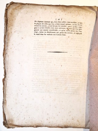 Projet de dérivation jusqu'à Paris, des rivières d'Ourcq, Therouenne et Beuvronne d'une part, et des rivières d'Essone Juine, Orge, Yvette et Bièvre de l'autre