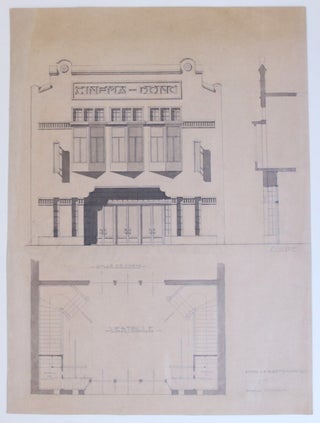 Item #4653 Cinema Dono - Projet de façade. PAYEN, Roger