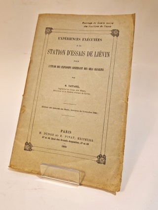 Expériences exécutées à la station de Liévin pour l'étude des explosifs contenant des sels alcalins