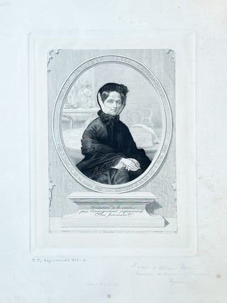 Portrait gravé posthume de Marie Juliette Elisa Lemmonier.