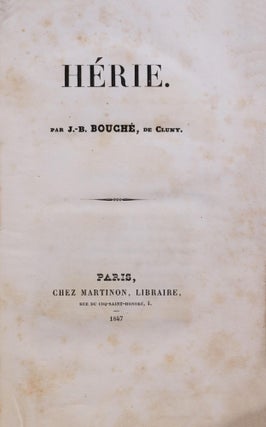 Item #4696 Hérie. Jean-Baptiste BOUCHÉ