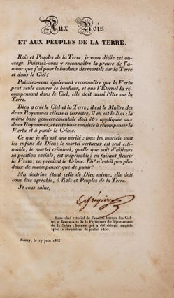 Item #4710 Les Quatre Vérités ou le système de la vertu applicable à...