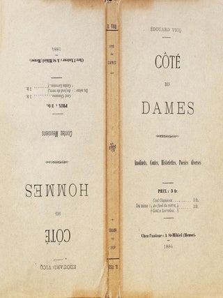 Item #4731 Côté des dames. Anodinets, contes, historiettes, poésies diverses....