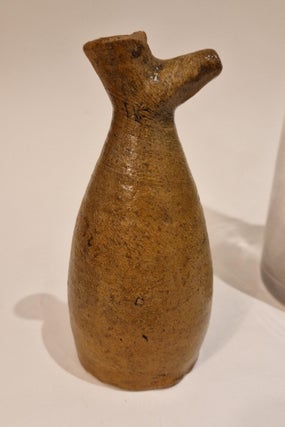 Deux biberons dit Bizolaine en verre et grés, XIXe