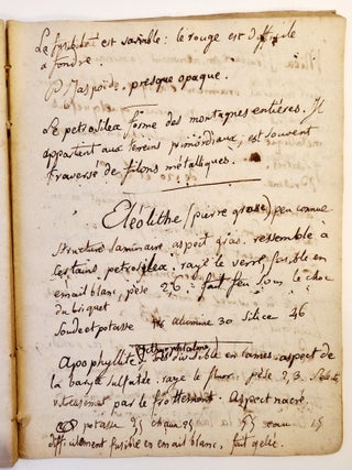 Cours de min&eacute;ralogie fait au mus&eacute;um d&rsquo;histoire naturelle en 1824 par M. Brongniard, Paris, 15 mars 1824-[Juin 1824]