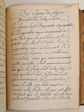 Principes de la chirurgie par Mons. Petit maître chirurgien et démonstrateur royal de St Cosme à Paris. Ecrit par Doublau en 1736