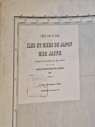 Cote Est de l'Asie. Iles et mers du Japon. Mer Jaune. D'apr&egrave;s les documents les plus r&eacute;cents
