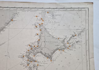 Cote Est de l'Asie. Iles et mers du Japon. Mer Jaune. D'après les documents les plus récents