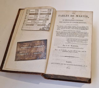 Les tables de Martin, ou régulateur universel des calculs en parties doubles