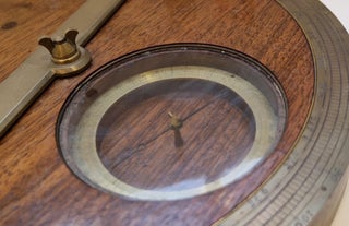 Planchette de topographie en noyer et laiton, France, XVIIIe siècle