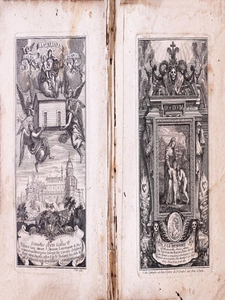 Item #4917 Deux gravures par Franz Ertinger d'après Paul Pierre Sévin, apposées sur les...