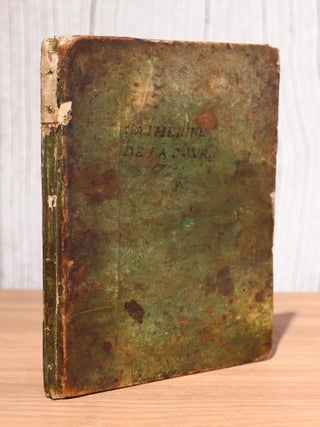 Deux gravures par Franz Ertinger d'après Paul Pierre Sévin, apposées sur les contreplats d'une reliure en vélin rigide vert de la fin du XVIIe siècle évidée de ses cahiers.