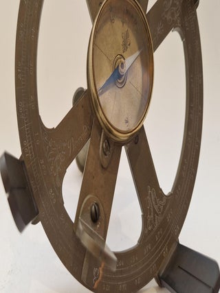 Cercle d'arpentage à six pinnules, circa 1740