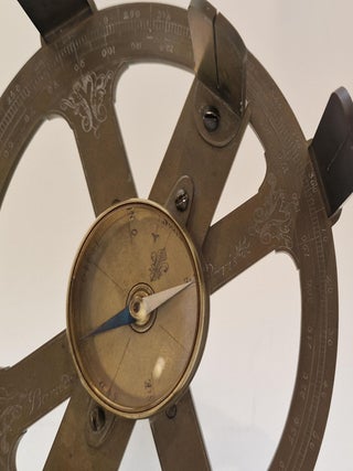 Cercle d'arpentage à six pinnules, circa 1740