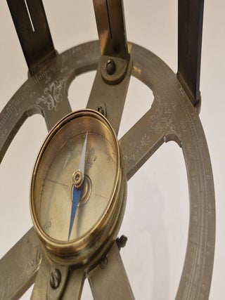 Cercle d'arpentage à six pinnules, circa 1740