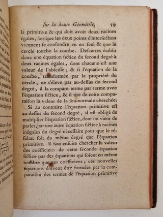 L’Influence de Fermat sur son siècle, relativement aux progrès de la haute géométrie & du calcul, & l’avantage que les mathématiques ont retiré depuis & peuvent retirer encore de ses ouvrages