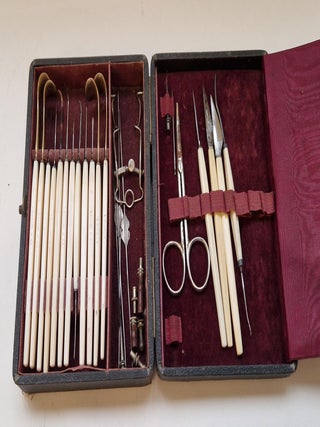 Coffret de chirurgie oculaire ou d'ophtalmologie, circa 1870