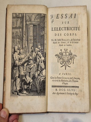 Item #5081 Essai sur l'électricité des corps. NOLLET, Jean Antoine