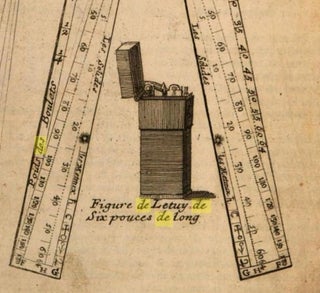 Etui de mathématiques en laiton, circa 1700